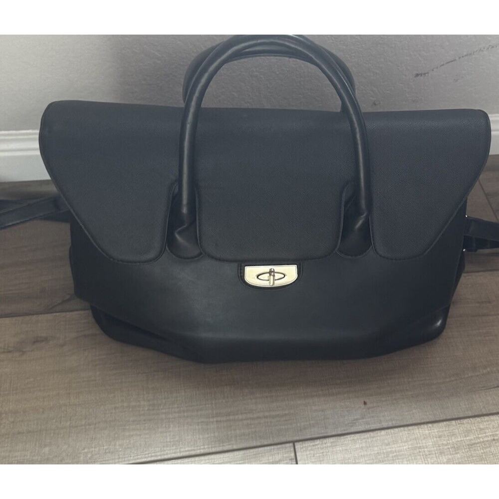 Christian Lacroix Handbag Large Purse Tote Black Read